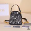 Small Cest Dior Handbag in Blue Oblique Print - Exclusive Channel Stock