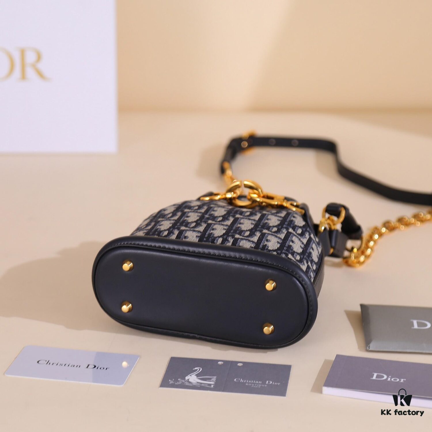 Small Cest Dior Handbag in Blue Oblique Print - Exclusive Channel Stock