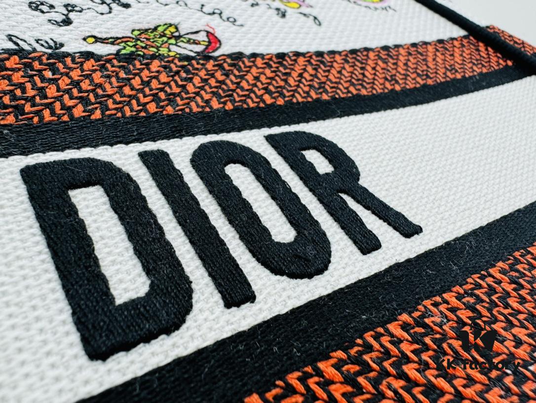 Oversized Original Order Thick Yarn Fabric Dior Book Tote