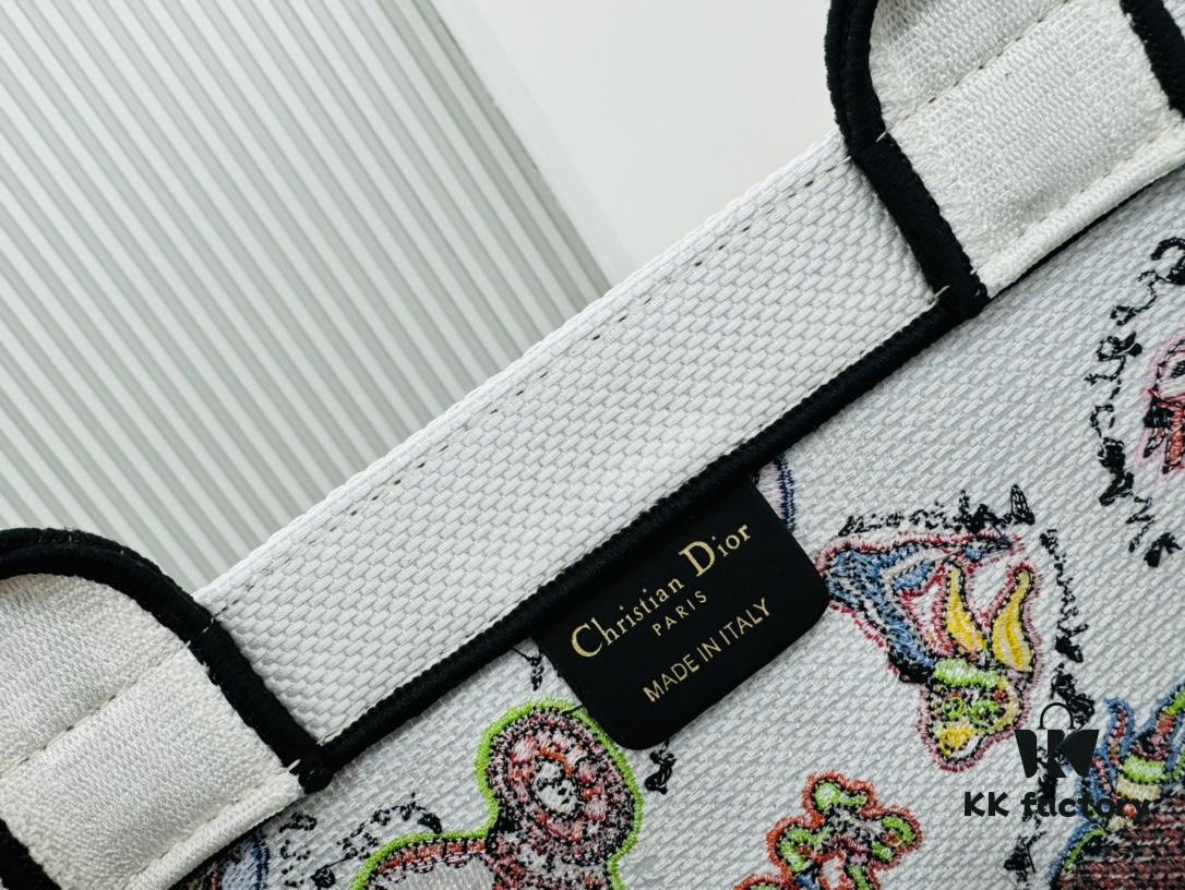 Oversized Original Order Thick Yarn Fabric Dior Book Tote