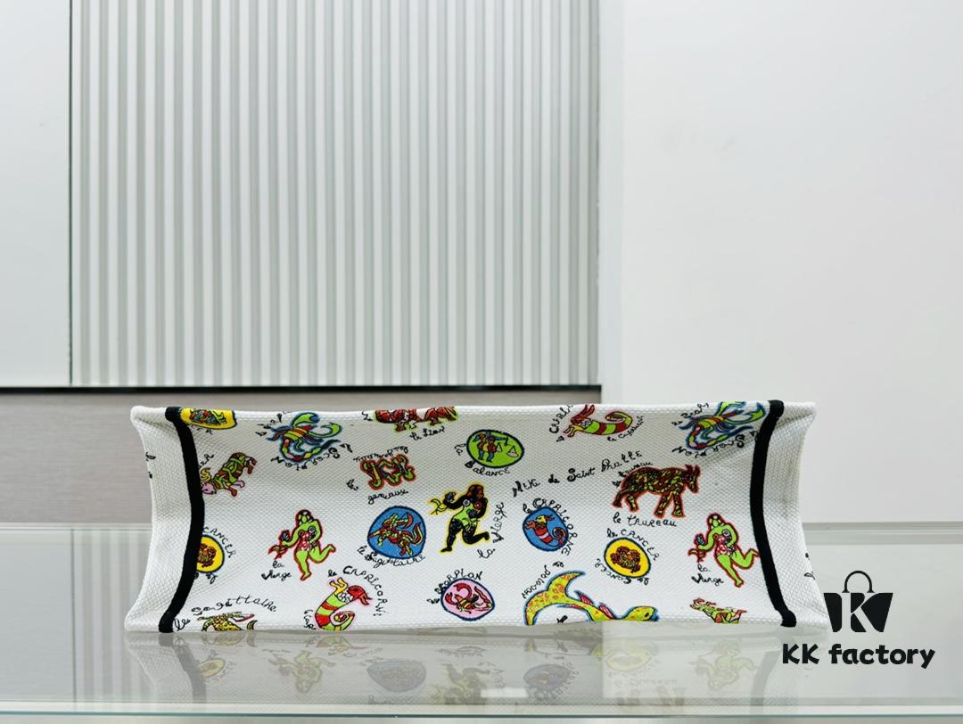 Oversized Original Order Thick Yarn Fabric Dior Book Tote