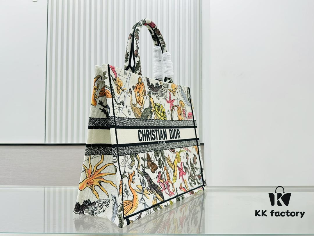 Oversized Original Order Thick Yarn Fabric Dior Book Tote