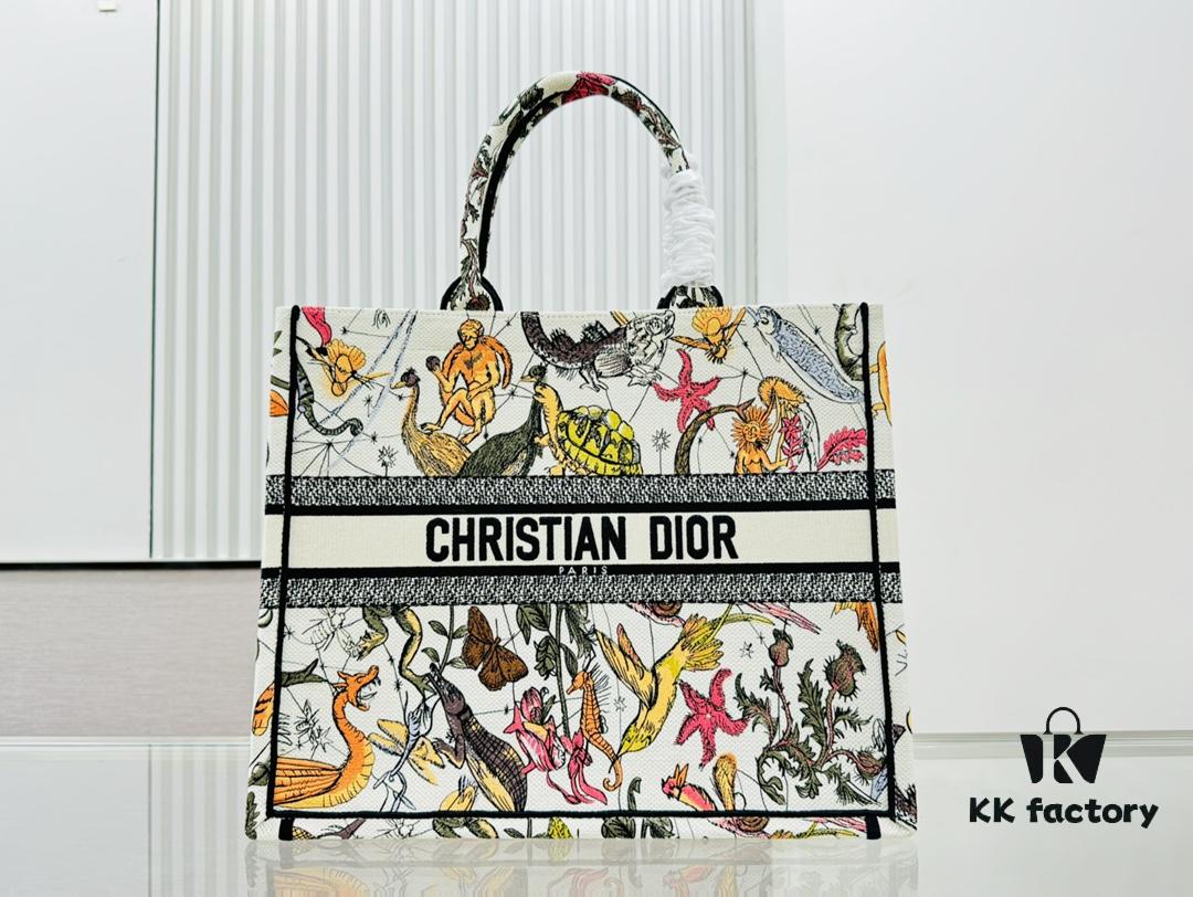 Oversized Original Order Thick Yarn Fabric Dior Book Tote