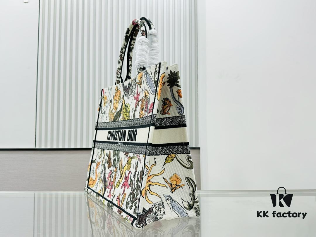 Oversized Original Order Thick Yarn Fabric Dior Book Tote