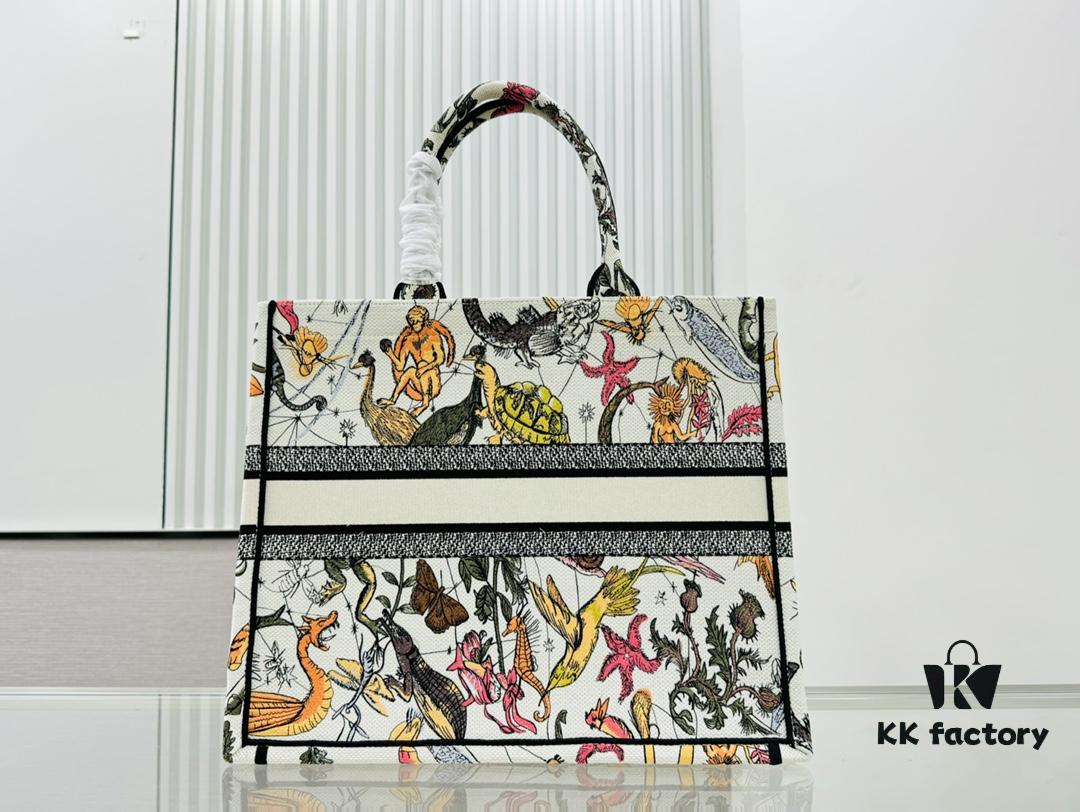 Oversized Original Order Thick Yarn Fabric Dior Book Tote