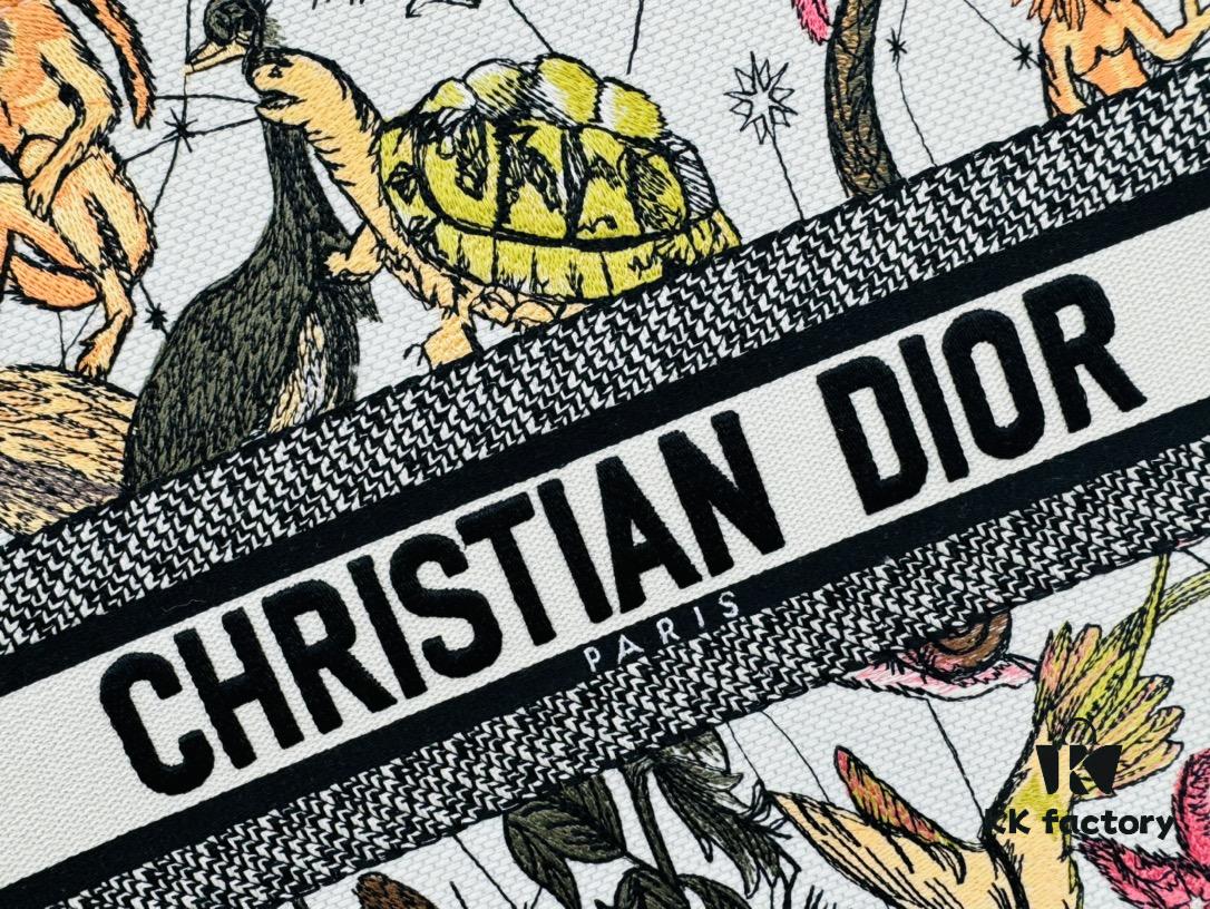 Oversized Original Order Thick Yarn Fabric Dior Book Tote