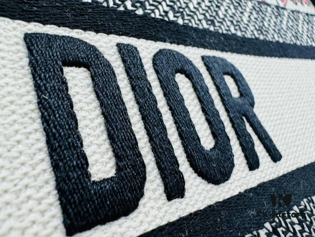 Oversized Original Order Thick Yarn Fabric Dior Book Tote