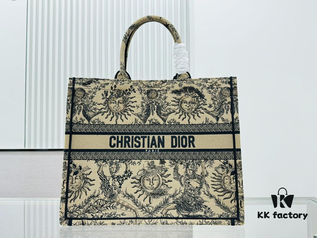 Oversized Original Order Thick Yarn Fabric Dior Book Tote