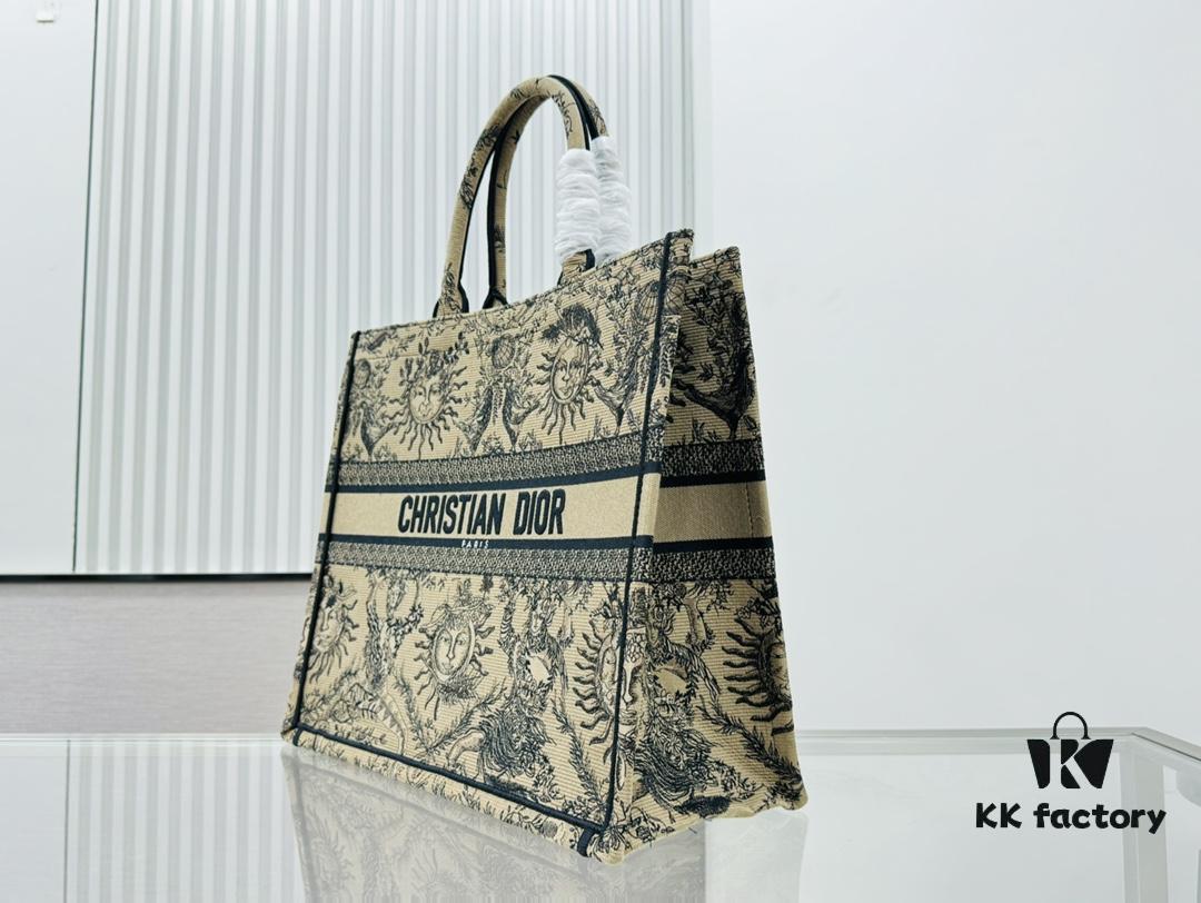 Oversized Original Order Thick Yarn Fabric Dior Book Tote