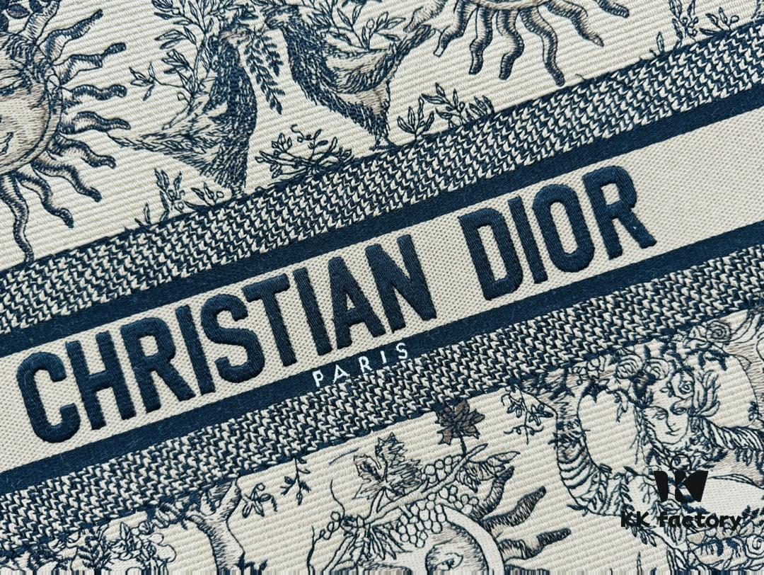 Oversized Original Order Thick Yarn Fabric Dior Book Tote