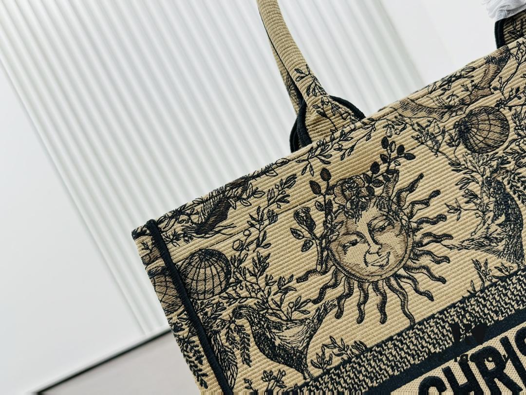 Oversized Original Order Thick Yarn Fabric Dior Book Tote