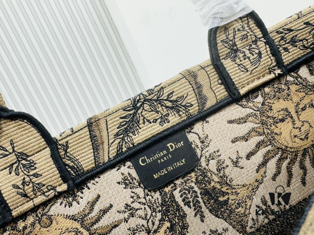 Oversized Original Order Thick Yarn Fabric Dior Book Tote