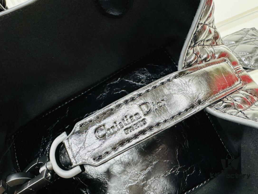 Dior Book Tote Mini in Oil-Waxed Leather, High Quality