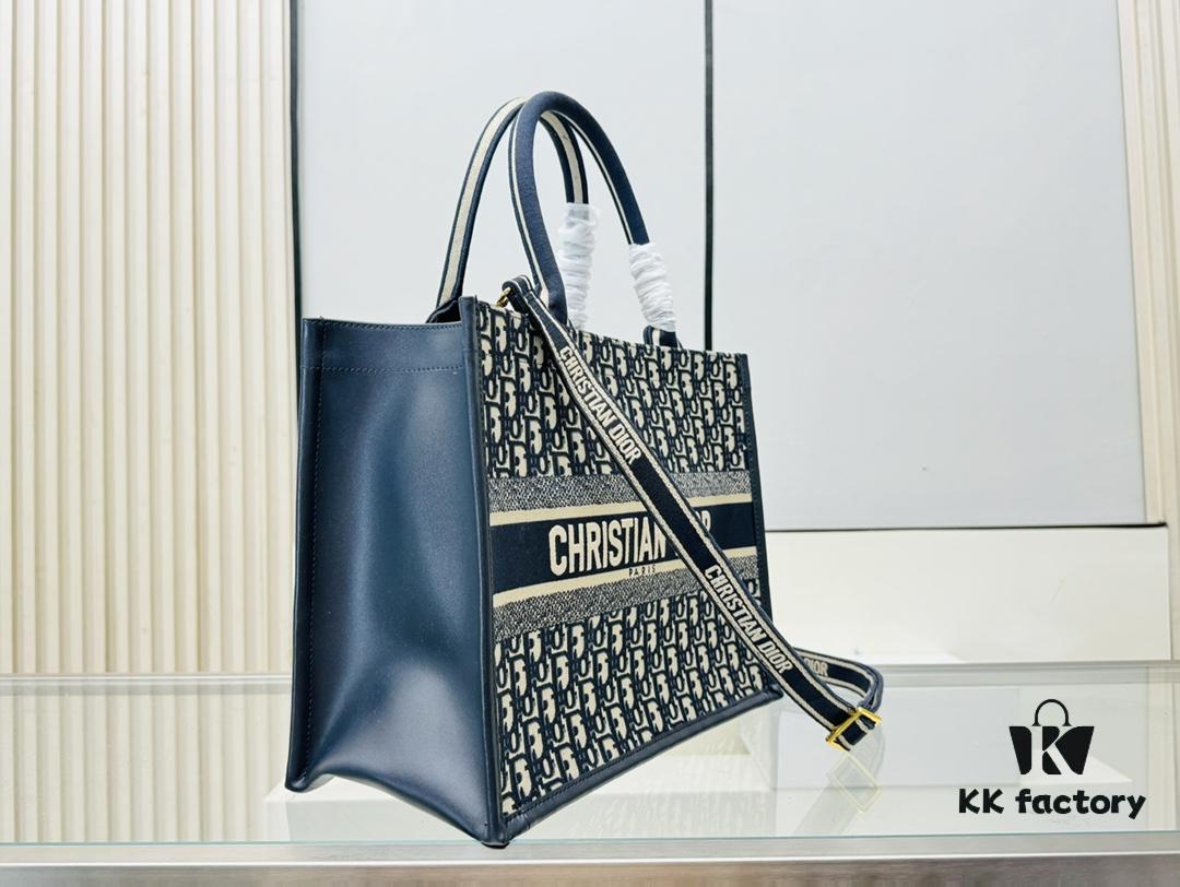 Vintage Blue, Medium Size Dior Book Tote24 Spring Collection New Arrival