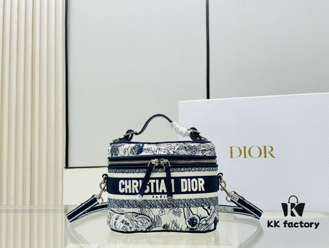 New Embroidered DiorTravel Cosmetic Pouch