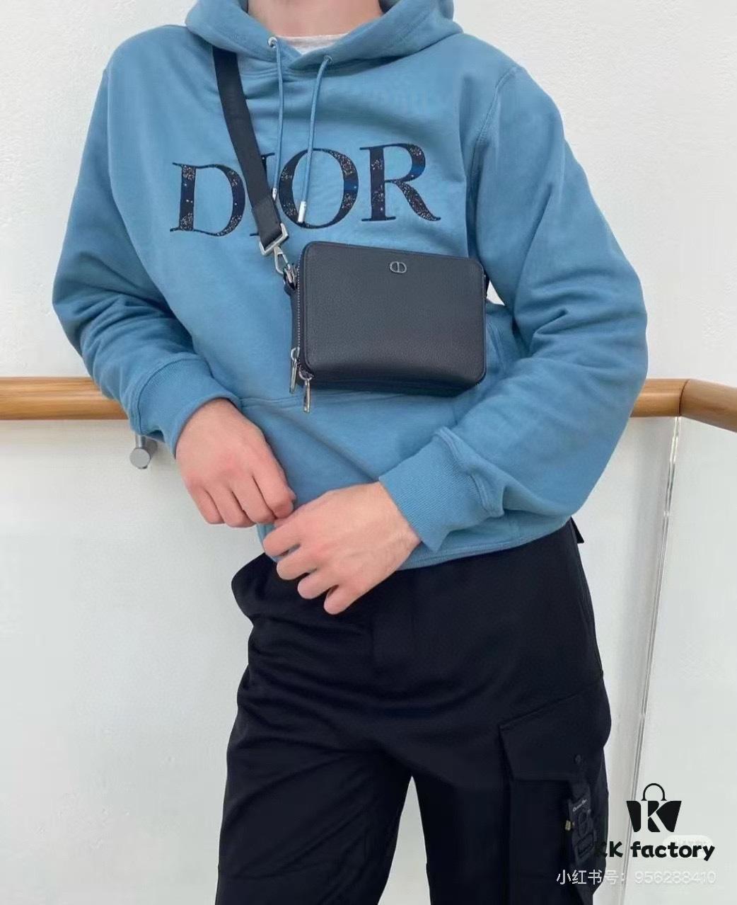 Di0R Oblique 2024 Latest Double-Zipper Dior Camera Bag with Box Packaging