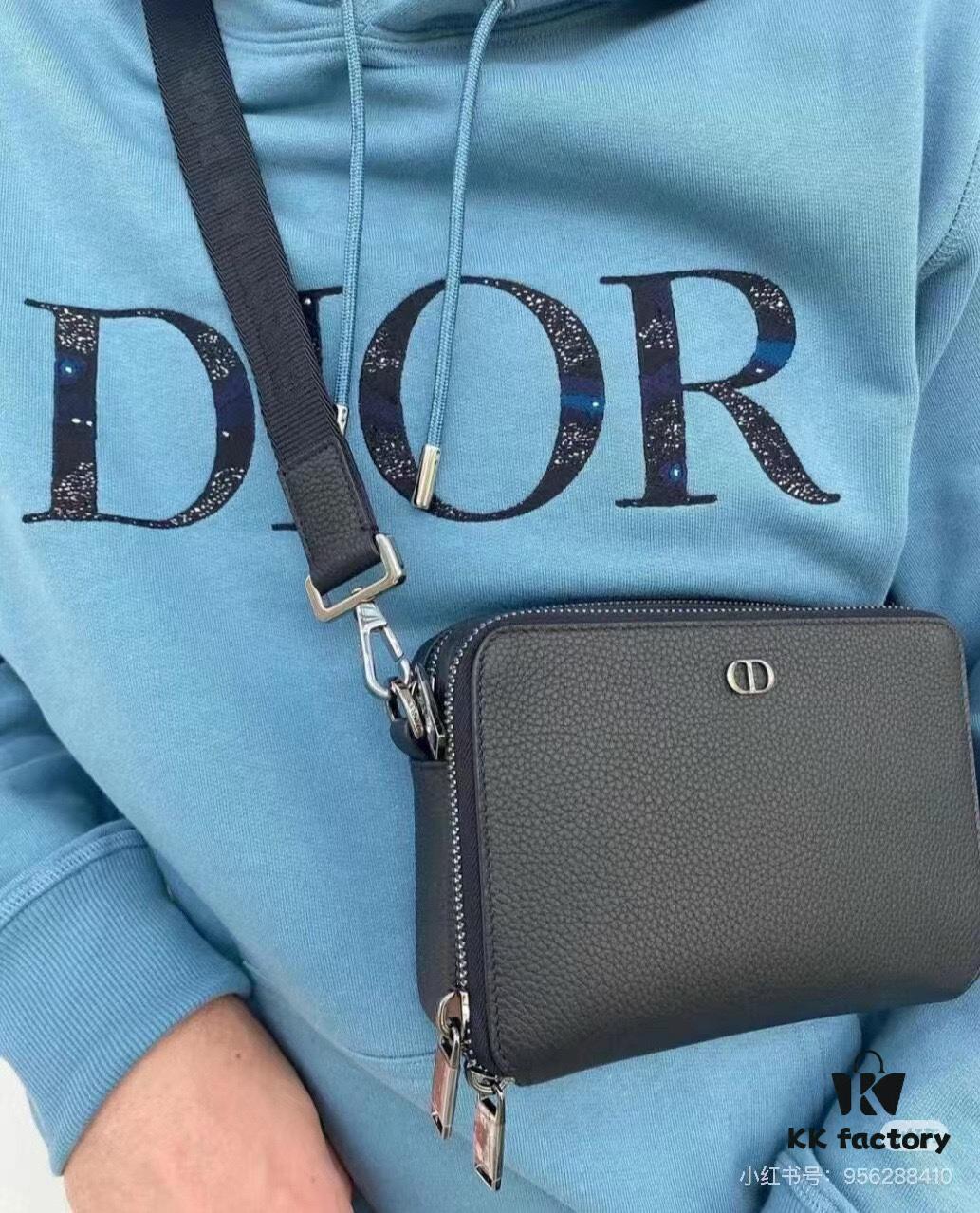 Di0R Oblique 2024 Latest Double-Zipper Dior Camera Bag with Box Packaging