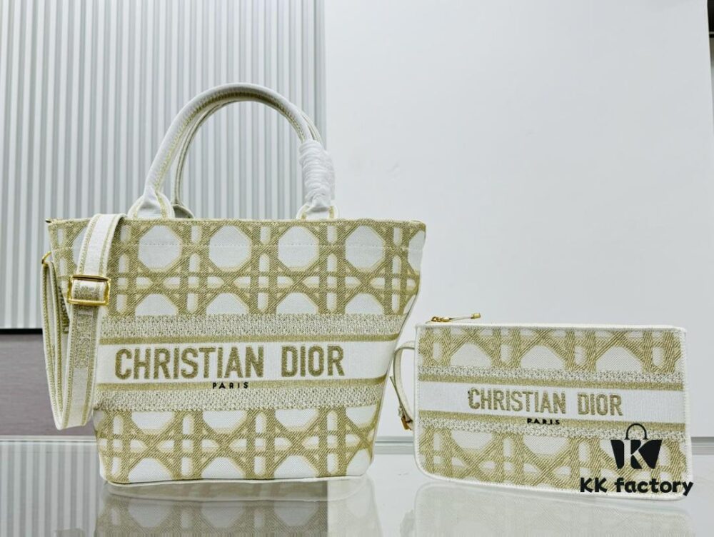 Dior Market Tote with Shoulder Strap and Mini Bag