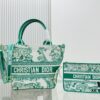 Dior Market Tote Bag with Shoulder Strap and Mini Pouch