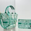Dior Market Tote Bag with Shoulder Strap and Mini Pouch