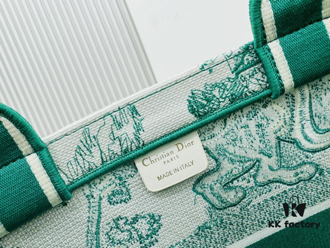 Dior Market Tote Bag with Shoulder Strap and Mini Pouch