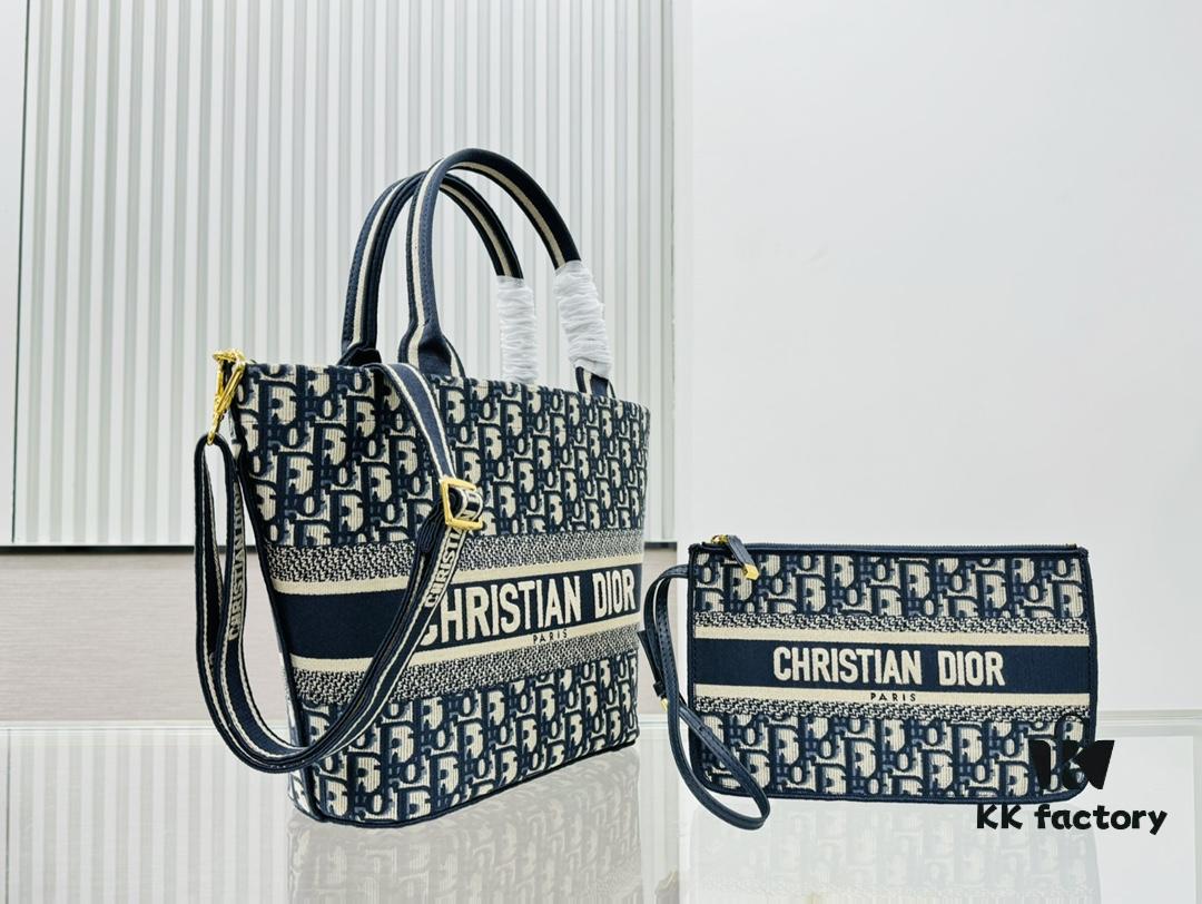 Dior Market Tote with Shoulder Strap and Mini Bag