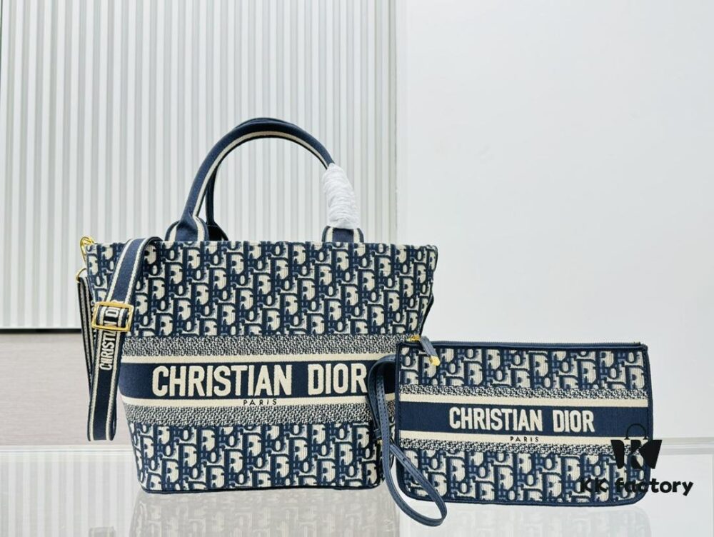 Dior Market Tote with Shoulder Strap and Mini Bag