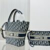 Dior Market Tote with Shoulder Strap and Mini Bag