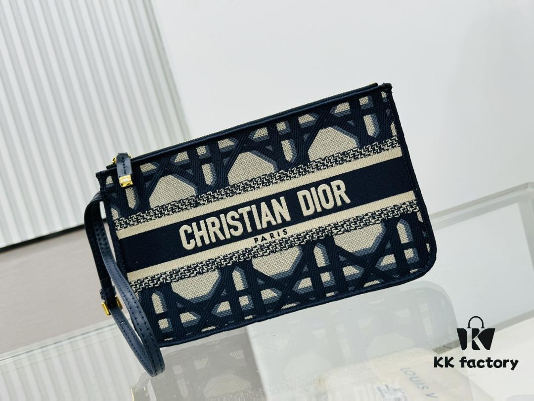 Dior Market Tote Bag with Shoulder Strap and Mini Pouch