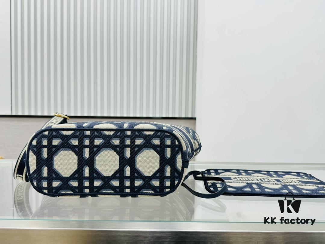 Dior Market Tote Bag with Shoulder Strap and Mini Pouch