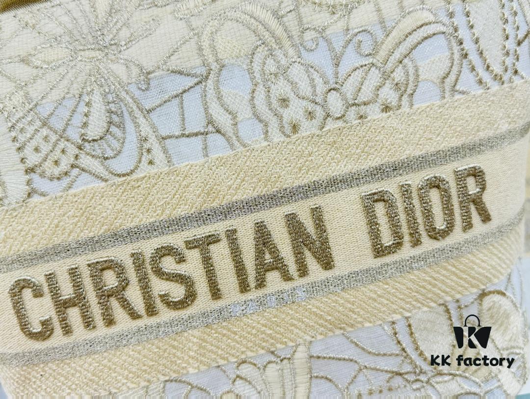 Dior Market Tote Bag with Shoulder Strap and Mini Pouch