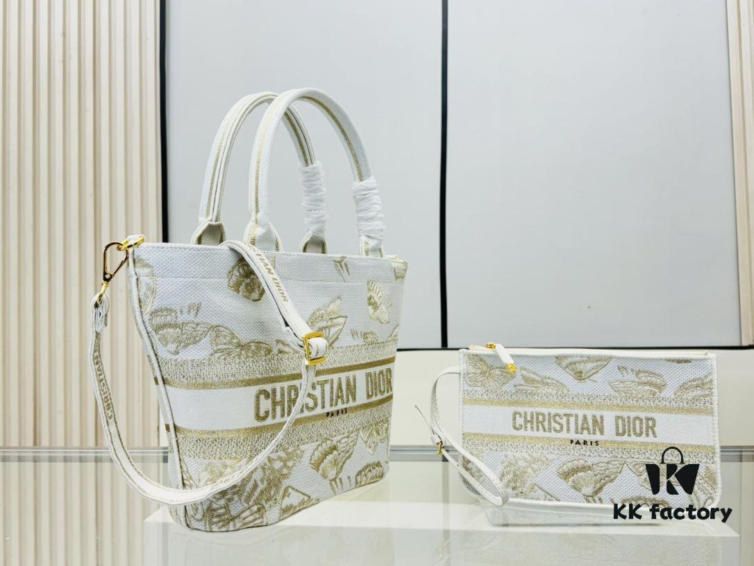 Dior Market Tote with Shoulder Strap and Mini Bag