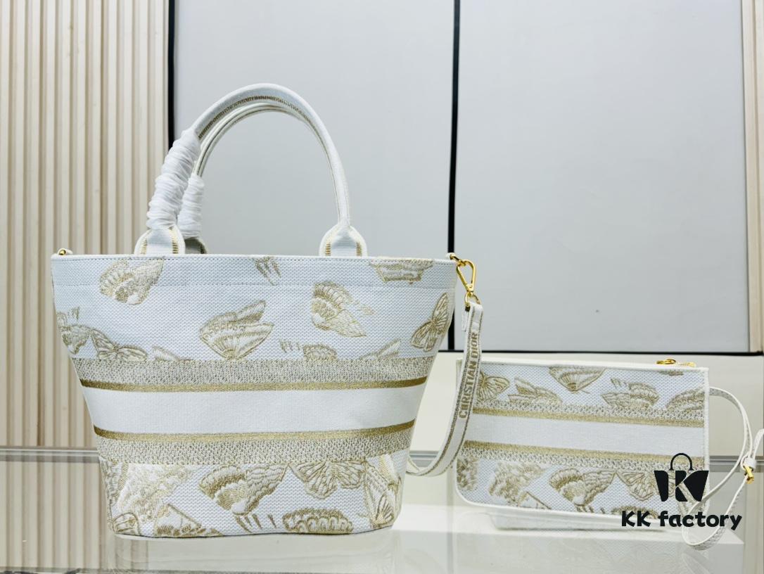 Dior Market Tote with Shoulder Strap and Mini Bag