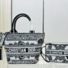 Dior Market Tote Bag with Shoulder Strap and Mini Pouch
