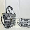 Dior Market Tote Bag with Shoulder Strap and Mini Pouch