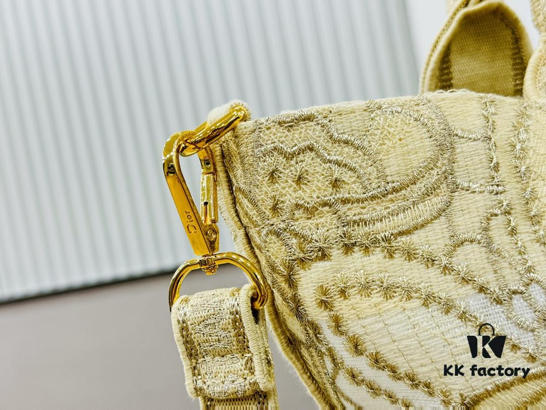 Dior Market Tote Bag with Shoulder Strap and Mini Pouch