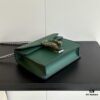 Authentic Shot #421970 Green Leather Dionysus Series Bag