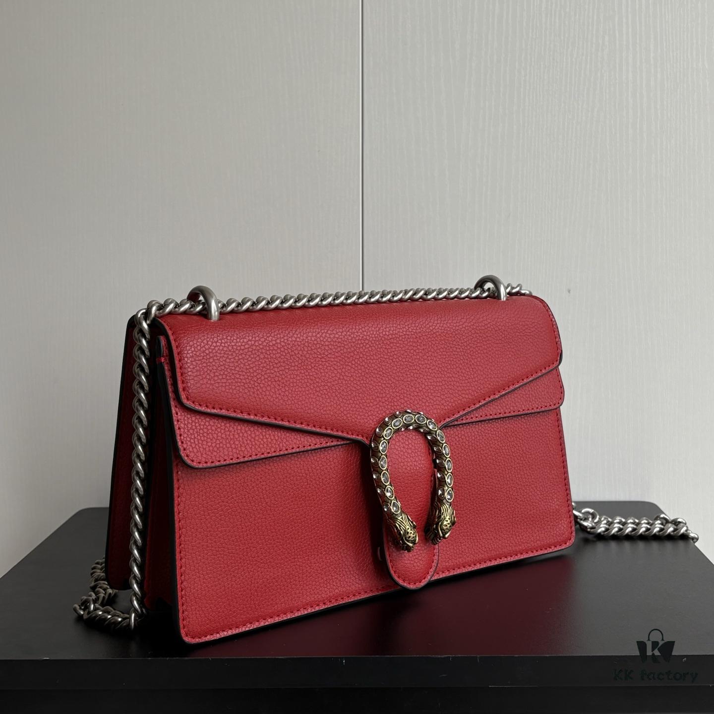 Upgraded Version Real Shot # Model: 400249 Red Full Leather Size: 28✖️18✖️9cm