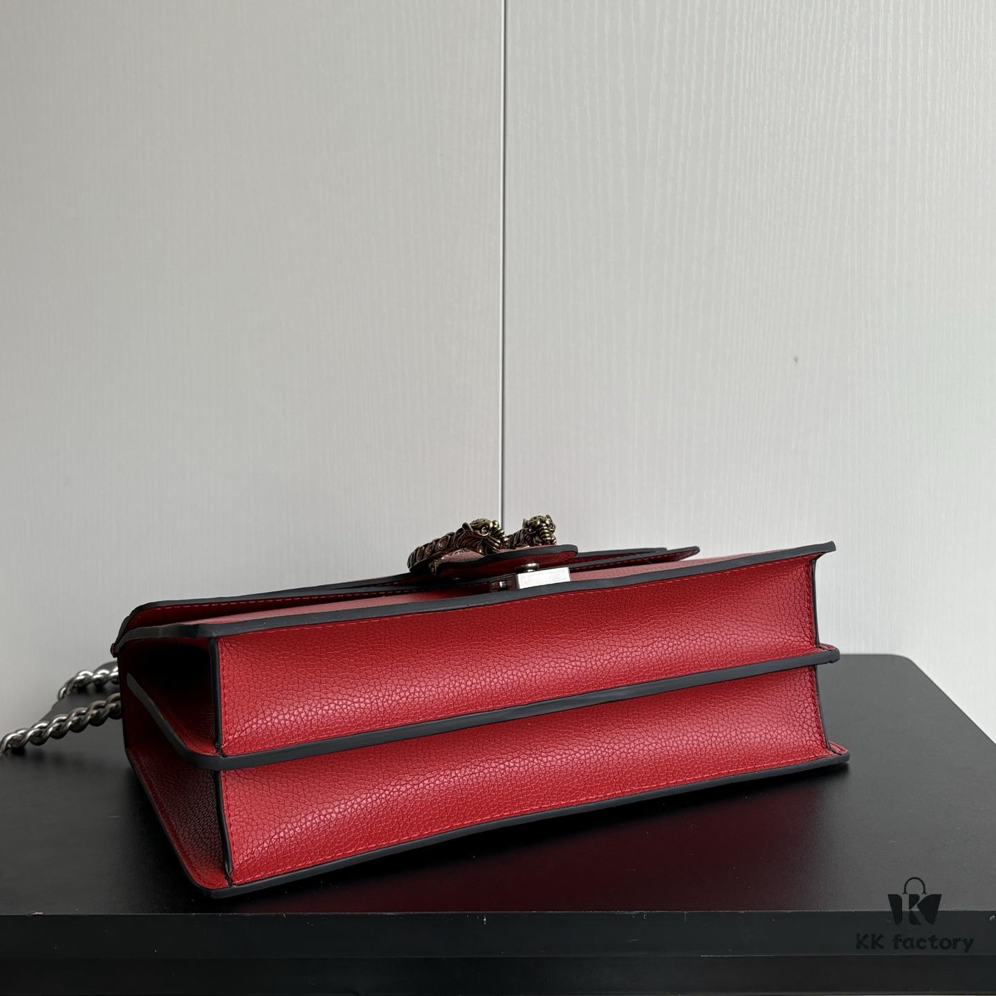 Upgraded Version Real Shot # Model: 400249 Red Full Leather Size: 28✖️18✖️9cm