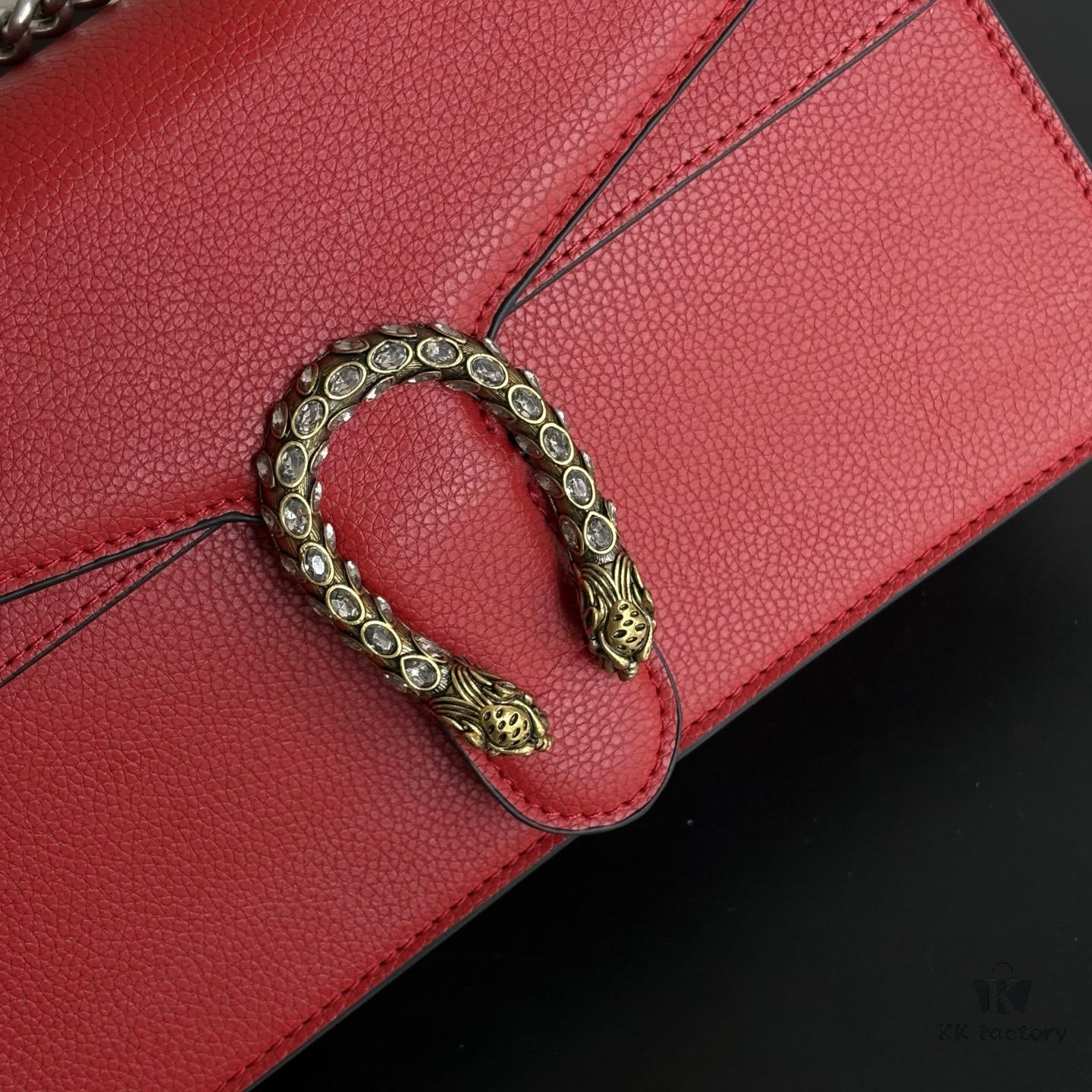 Upgraded Version Real Shot # Model: 400249 Red Full Leather Size: 28✖️18✖️9cm