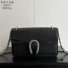 Newly Upgraded Dionysus Series Black Full Leather Bag #400249