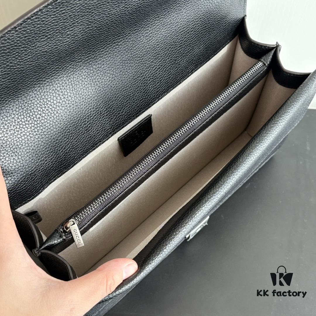 Newly Upgraded Dionysus Series Black Full Leather Bag #400249