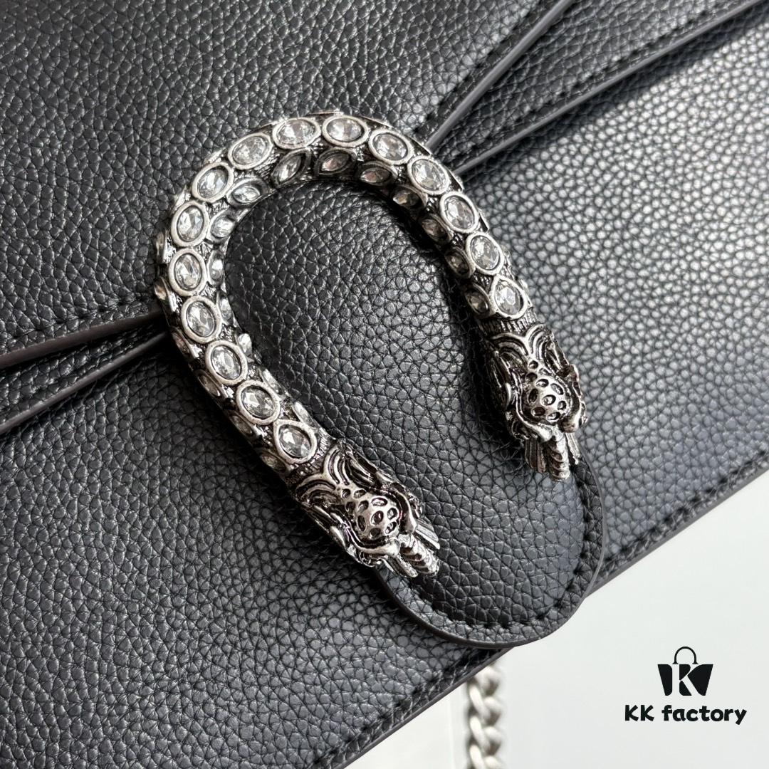 Newly Upgraded Dionysus Series Black Full Leather Bag #400249