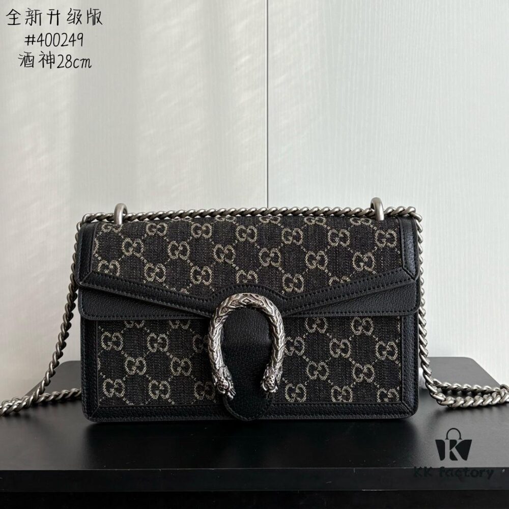 Newly Upgraded Dionysus Series Black Denim Bag #400249