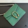 Authentic Shot #421970 Green Leather Dionysus Series Bag
