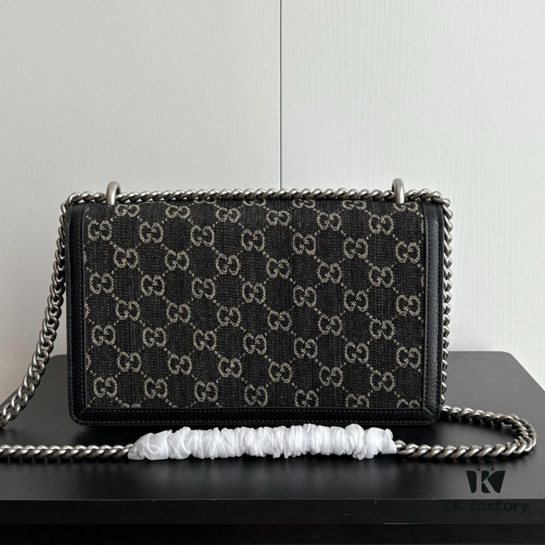 Newly Upgraded Dionysus Series Black Denim Bag #400249