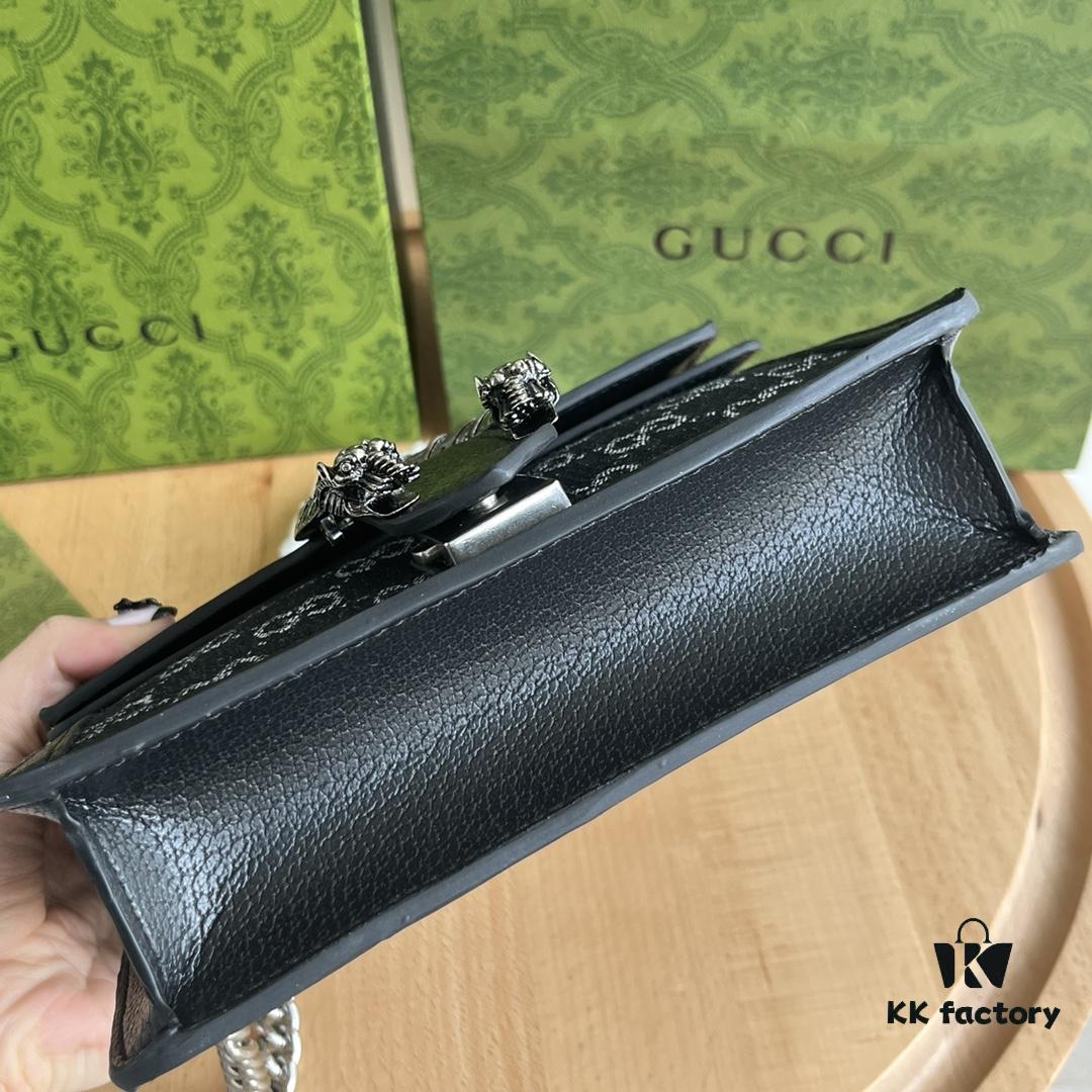 Authentic Shot #421970 Black Denim Dionysus Series Bag