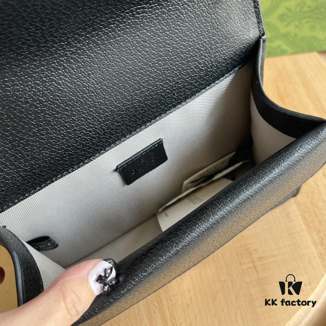 Authentic Shot #421970 Black Denim Dionysus Series Bag