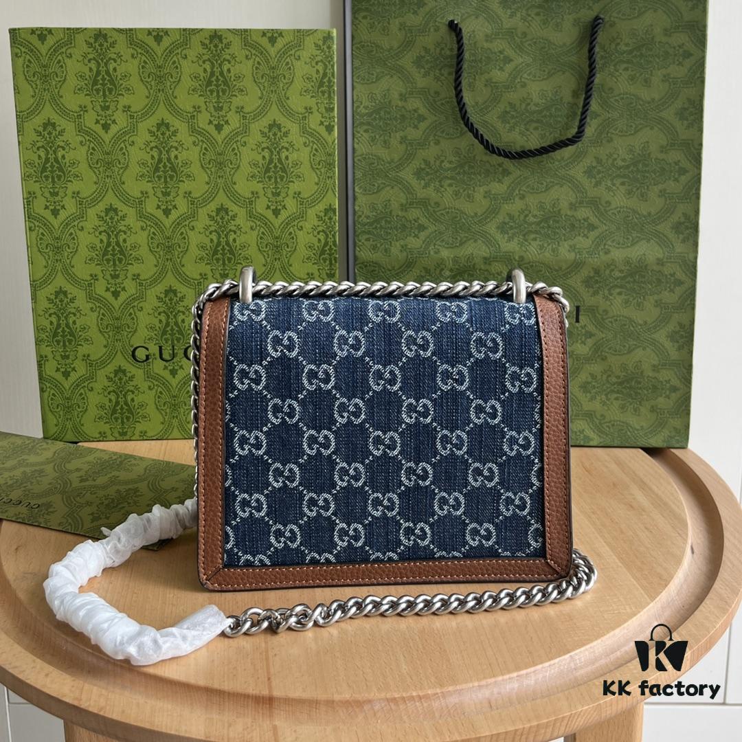 Authentic Shot #421970 Blue Denim Dionysus Series Bag