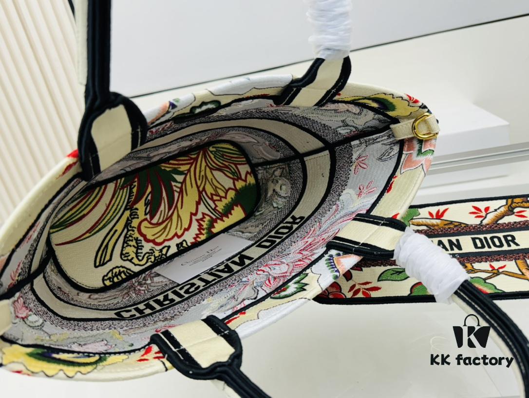 Dior Market Tote with Shoulder Strap and Mini Bag